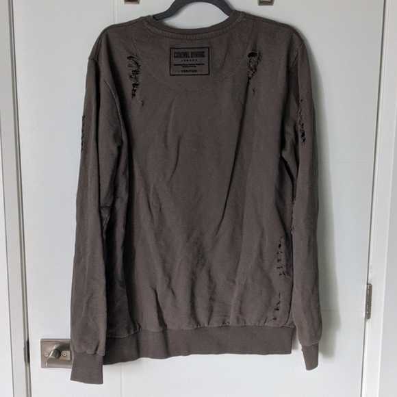 Criminal Damage distressed crewneck - Picture 2 of 5